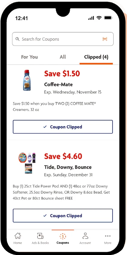 Family Dollar app — Coupon wallet: Every clipped coupon in one place